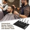 Barber Mat for Clippers, PVC Clipper Mat, Barber Mat for Station, PVC Rectangular Design, Ideal Barber Mat for Organizing Tools, Easy to Clean view 2