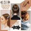 10 Pcs Flat Hair Clips for Women, 3 Styles Tortoise Flat Claw Clips, Strong Hold No Slip French Flat Hair Clips for Thin Thick Curly Hair, Tortoiseshell view 4