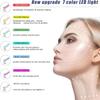 7-Color LED Facial Massager for Skin Care  Portable Multifunctional Face Massager Tool with Heat & Vibration, Anti-Aging & Wrinkle Reduction, Glossy White view 4