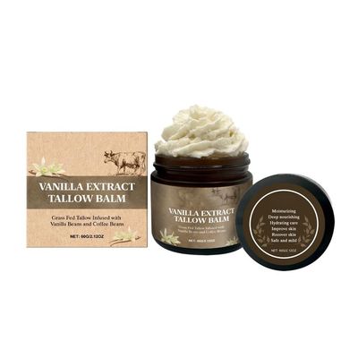 Collective Whipped Tallow Balm (Vanilla Latte) - 100% Grass Fed Beef Tallow For Skin Care- 100% Natural Handmade Whipped Coffee & Vanilla Tallow Balm For Sensitive Skin- 2 FL. Oz.(1Count (Pack of 1))
