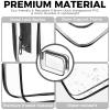 AURUZA 10 Pack Travel Toiletry Bag, Clear Makeup Bag, TSA Approved Cosmetic Bag with Zipper, Clear Organizer Carry on Bag for Women, PVC Cosmetic Pouch view 4