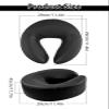 EBANKU Massage Face Cradle Cushion for Massage Tables, Universal Crescent Headrest Face Rest Neck Head Cushion Pillow for Massage Chairs Spa Bed (Black) view 2
