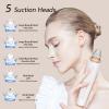 Blackhead Remover Pore Vacuum, Upgraded USB Rechargeable Facial Pore Cleaner Blackhead Removal Kit with 3 Suction Power,5 Probes Black Head Extractions Tool for Women & Men view 3