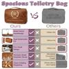 3-in-1 Extra Large Personalized Toiletry Bag For Men, Custom Hanging Travel Organizer Bag, Engraved Leather Waterproof Travel Kit & Gifts for Him Husband Father (Father's Day, Christmas) view 2