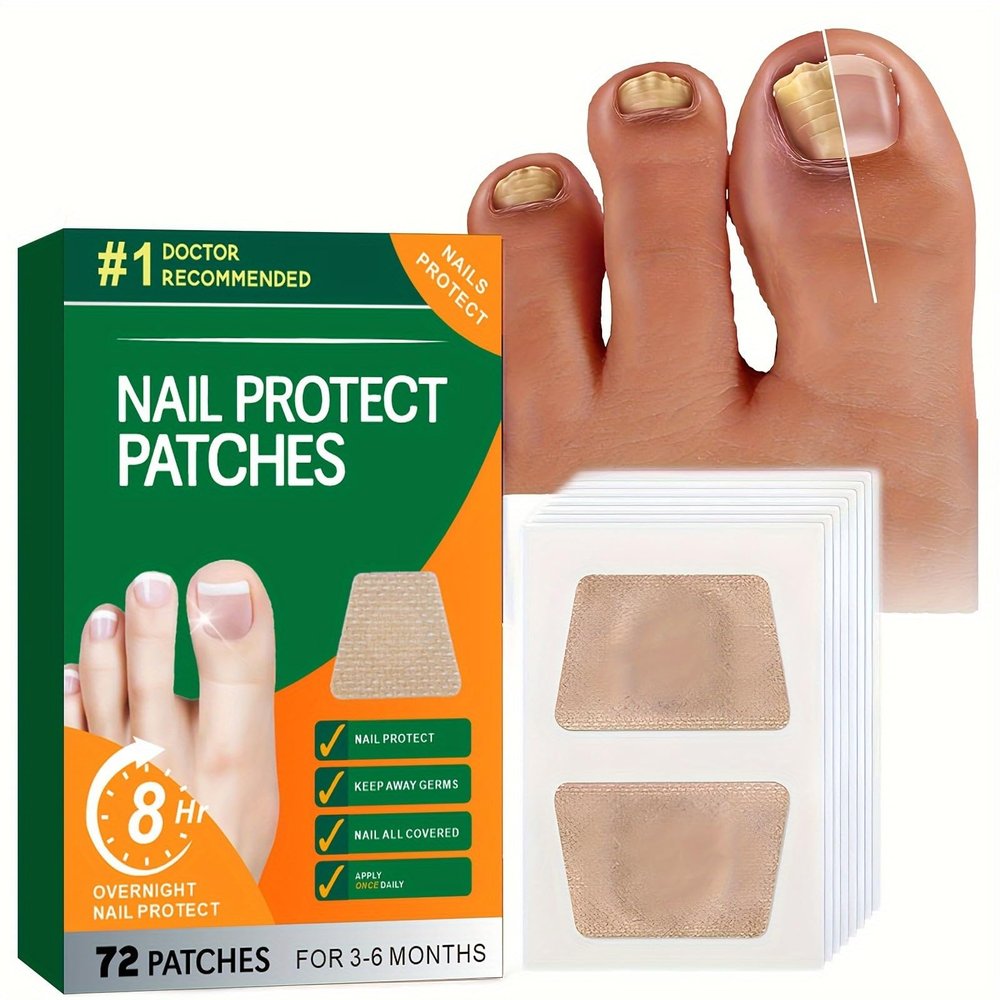 72 Pcs Nail Repair Patches, Nail Repair for Damaged Nails and Appearance of Discolored