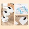 D-GROEE Non-Electric Foot Massager, Foot Bath Bucket with with Smart Thermostatic System, Foot Soaking Tub with Finger Massage Rollers, Collapsible Foot Spa for Home Use White view 3