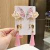 1pairs Fan Tassel Hairpin Japanese Hair Clips Pink Hair Barrette Retro Hair Accessories for Women Girls Hair Decoration view 3