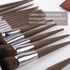 18 Pcs Makeup Brush Set Professional Makeup Brushes Wood Grain Plastic Handle Cosmetics Brushes Blending Brush for Foundation view 3
