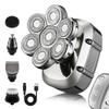 5-in-1 Electric 7D Head Shavers for Bald Men,Wet Dry Waterproof Cordless Men's Rotary Razor for Head/Face, Grooming Kit with Nose Trimmer-Hair Clippers, LED Display USB Charging Rechargeable view 1