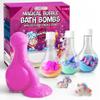 Zenseme Kids Bath Bombs Powder with Mini Unicorn Inside  Bubble Bath for Kids  Bathtime Experiment Kit Mix - Blast of Foam & Colour Surprise  Gift Set of 4 view 1