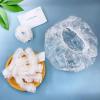 200PCS Disposable Shower Caps, Plastic Clear Hair Cap Large Thick Waterproof Bath Caps for Women & Men Unisex Reusable Travel Essentials for Deep Conditioning, Hair Treatment, Hotel, Spa, and Home Use view 2
