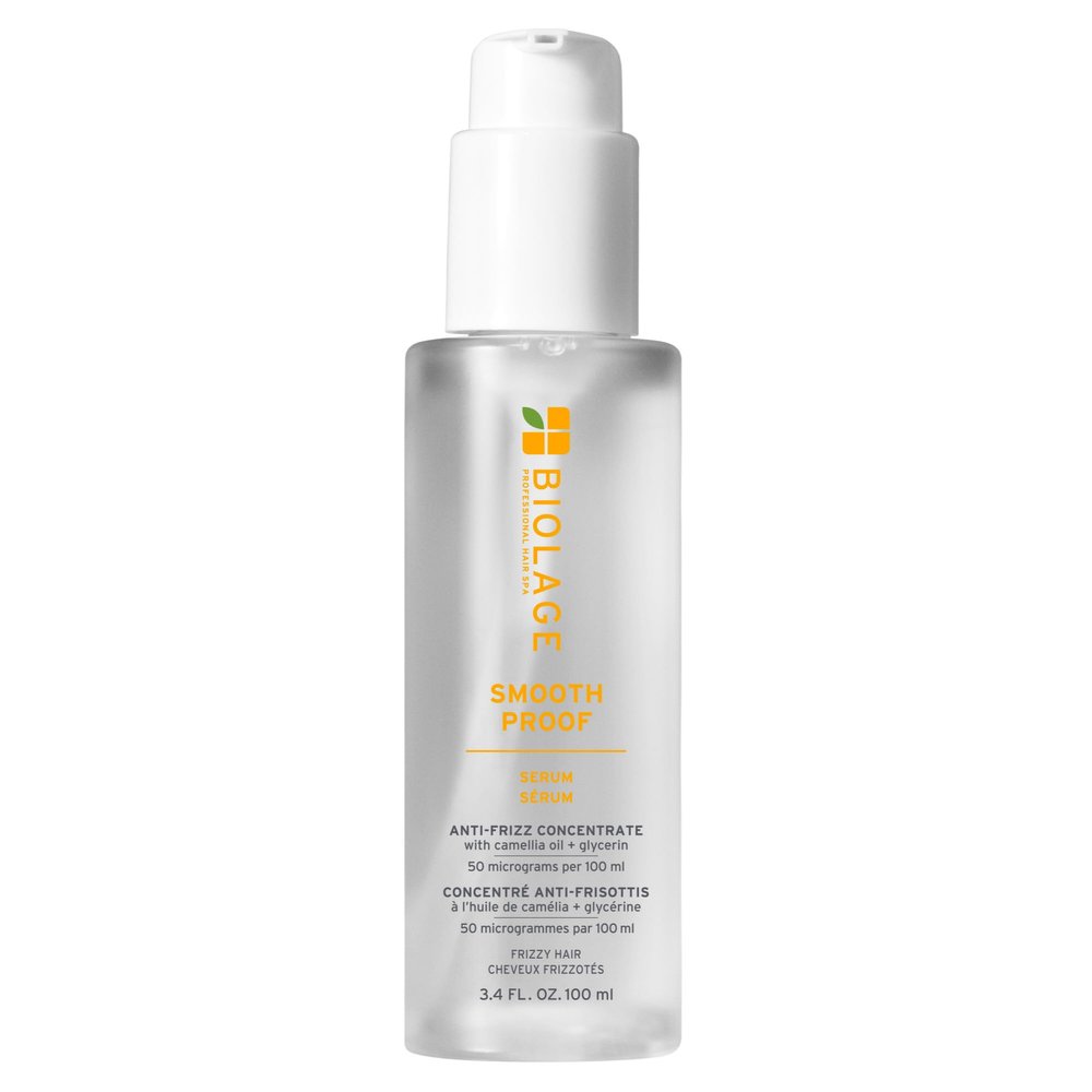 Biolage Smooth Proof Serum - Hydrates & Heals Brittle Strands, Frizz Control Hair Serum, For Frizzy Hair, Strengthens and Adds Shine, With micro-dosed Camellia Oil & Glycerin