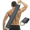 Exfoliating Back Scrubber for Shower, 34 Inches Back Scrubber with Handles, Double Sided Body Exfoliator Bath Tool, Exfoliating Washcloth to Scrub Your Body Deeply for Men & Women (Gray) view 1