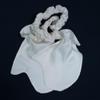 100% Mulberry Silk 2 Bath Gloves and Headband for Washing Face White Color Real silk Accessories view 4