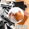 (2-Pack) Mini PU Leather Makeup Bag for Purse  Waterproof Self-Closing Travel Cosmetic Pouch for Coins, Lipstick, Earphones, Keys & Small Items  Compact Organizer in Black & Brown view 3