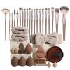 40 Pieces Makeup Brush Sets for Women with Headband, Multi-functional Makeup Tool Set with Makeup Sponges Powder Puff Foundation Brush Make up Brushes Air Cushion for Women Girl Beginner Professional view 1