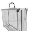 harayaa Aluminum Alloy Carrying Case PE Transparent Board Clear Makeup Tool Case view 2