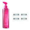 Athena Club Women's Shave Kit, Glossy Shave Oil, Super Pink + 4 Razor Blade Refills view 1