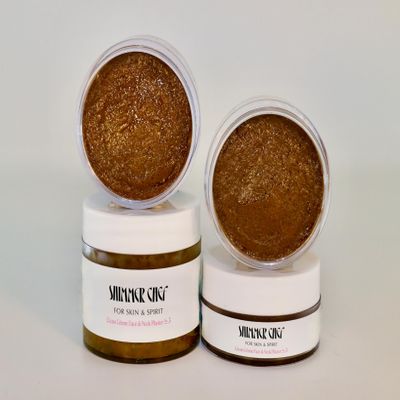SHIMMER CHEF Cacao Crme Face & Neck Plaster | Fresh Avocado Oils Restore Softness & Elasticity | Skin Becomes Supple & Radiant | A Mood-Lifting Ritual for Balance & Vitality | 2.5 oz
