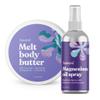 ASUTRA Bundle Set, 2 Products - 1 Magnesium Body Butter Lotion w/Lavender Scent and 1 Topical Magnesium Chloride Oil Spray w/Lavender & Melatonin view 1