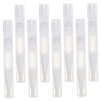 8Pcs Empty Nail Oil Pens 1.4ml Plastic PP Refillable Tube