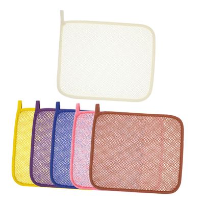 Ipetboom 6pcs Nylon Exfoliating Shower Towel Double-Layer Skin-Friendly Bath Scrubber for Deep Cleaning Smoother Skin Multi-use Hand and Face Exfoliating Net Colors