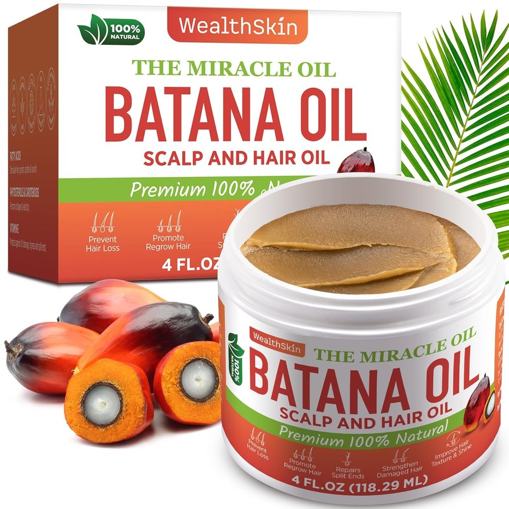 Batana Oil for Hair Growth: 100% Pure & Organic Raw Botana Oil from Honduras Natural Hair & Scalp Care for Thicker, Stronger Hair Best for Men & Women - 4 FL OZ