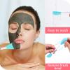4 Pcs 2 in 1 Double-Sided Facial Scrubber Brush Tool, Silicone Facial Cleansing Brush, Face Masks Skincare Brushes for Pore Cleansing, Remove Blackheads, Makeup Skincare Removal view 2