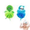 2 Pack Kids Bath Sponges with Cute Animal Designs, Soft Loofah Pouf for Gentle Exfoliation, Fun Shower Scrubber for Toddlers and Children, Body Wash Sponge for Boys and Girls view 1
