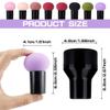 8 Pcs Mushroom Makeup Sponges with Handle, Makeup Sponge Kit Makeup Beauty Tool for Foundation Head Makeup Brush for Women Girls,Wet and Dry Dual-use Makeup Puff view 2