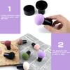 8 Pcs Mushroom Makeup Sponges with Handle, Makeup Sponge Kit Makeup Beauty Tool for Foundation Head Makeup Brush for Women Girls,Wet and Dry Dual-use Makeup Puff view 3