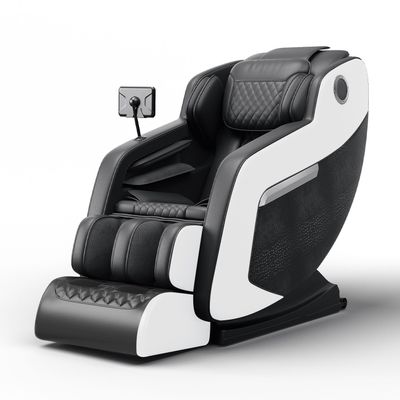 3D Massage Chair Full Body Zero Gravity with 8 Fix Point Rollers 5 Modes Massage Waist and Calf Heater Foot Roller 20 Airbags Massage Adjusting 3 Levels of Strength Perfect for Home Office Black White