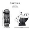 3D Massage Chair Full Body Zero Gravity with 8 Fix Point Rollers 5 Modes Massage Waist and Calf Heater Foot Roller 20 Airbags Massage Adjusting 3 Levels of Strength Perfect for Home Office Black White view 2