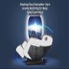 3D Massage Chair Full Body Zero Gravity with 8 Fix Point Rollers 5 Modes Massage Waist and Calf Heater Foot Roller 20 Airbags Massage Adjusting 3 Levels of Strength Perfect for Home Office Black White view 4