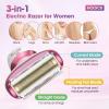 Electric Razors for Women, 5 in 1 Rechargeable Cordless Body Hair Trimmer, Wet and Dry Detachable LED Display Electric Shaver view 3