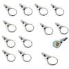 100 Pcs Sublimation Blank Round Shape Hairpins Silver Round Bezel Tray 20mm Blank Metal Hair Pins DIY Heat Transfer Print Hair Pins Supplies for Jewelry Making view 1