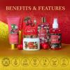 Bath & Body Basket Set, Cherry Fruit Scent Spa Gift Basket with Shower Gel, Lotions for Women Gift Set, Spa Kits for Christmas Valentine's Birthday Gift All Occasion Holiday Gift Idea Luxury Bath Set view 4