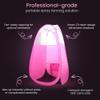 Large Spray Tan Tent  Deluxe Pop Up Tent Portable Tanning Booth with Carry Case  Clear Window for Perfect Spray Tanning  Easy Clean for Home & Salon(Pink) view 4