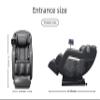 3D Massage Chair Full Body Zero Gravity with 8 Fix Point Rollers 5 Modes Massage Waist and Calf Heater Foot Roller 20 Airbags Massage Adjusting 3 Levels of Strength Perfect for Home or Office (Black) view 2