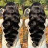 13x6 Body Wave Human Hair Wig HD Lace Front Wigs for Black Women Glueless Pre Plucked 180% Density Frontal Wigs Human Hair 28 inch view 3