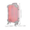 COLLBATH Mini Luggage Eyelash Storage Box Plastic Makeup Organizers for False Lashes Portable Suitcase for Boys and Girls view 2