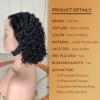 13x4 Water Wave Lace Front Bob Wigs Human Hair Pre Plucked Lace Front Human Hair Bob Wig for Black Women Short 13*4 Lace Frontal Wigs 150% Density HD Transparent Lace Wavy Bob Wigs (14 Inch) view 2