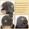 13x4 Water Wave Lace Front Bob Wigs Human Hair Pre Plucked Lace Front Human Hair Bob Wig for Black Women Short 13*4 Lace Frontal Wigs 150% Density HD Transparent Lace Wavy Bob Wigs (14 Inch) view 4