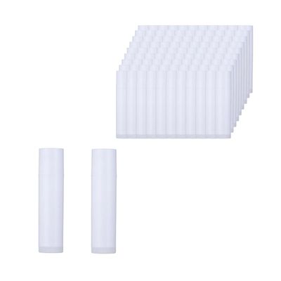 100PCS Lip Balm Tubes with Caps, 5ml/5g Plastic Lipstick Containers Reusable Empty Lip Gloss Balm Containers for Beauty Salons, Home Lip Balm Lipstick Cosmetic DIY (White)