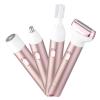 4-in-1 Bikini Trimmer lectric Razors for Women, Pubic Hair Trimmer & Facial Hair Remover for Private Area, USB Rechargeable (Rose Gold) view 1