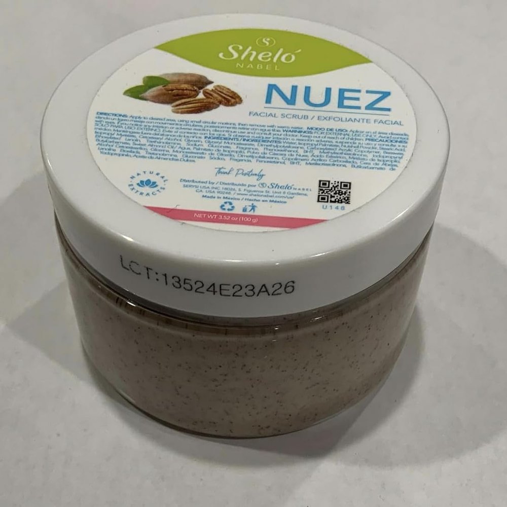 Shel NABEL Nuez Facial Scrub 3.52 OZ - facial scrub with natural ingredients