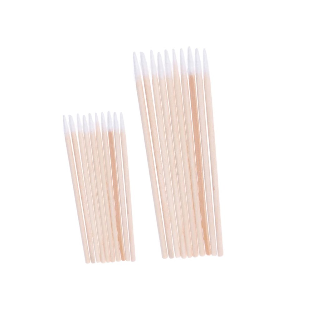 Healeved 200pcs Disposable Pointed Tip Cotton Swabs for Makeup and Cleaning Lengths Non-linting Cosmetic Tools for Eyelash Extensions and Nail Art