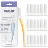 THURLADY Face Razors for Women Dermaplaning, 1 Handle + 19 Refills, Yellow view 1