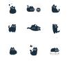 2pcs cute cat small pattern juice tattoo stickers, semi-permanent tattoos, realistic fake tattoos, can last 7-15 days waterproof non-reflective non-toxic temporary tattoos view 1