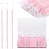 300pcs Disposable Micro Applicators brushes,JASSINS Eyelash Extensions Microfiber Wands Applicator Brush,False Eyelashes Brush Clean Mascara swabs(2.0 mm With Container) (LIGHT PINK) view 1